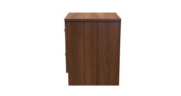 Hampshire 2 Drawer Compact Bedside Cabinet In Noche Walnut (Ready Assembled) - thumbnail 2