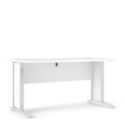 Wyld Haus Dris White 150Cm Office Desk By - Minimalist Danish Wooden Desk - thumbnail 4