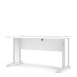 Wyld Haus Dris White 150Cm Office Desk By - Minimalist Danish Wooden Desk - thumbnail 5
