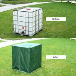 1000L Uv-Resistant 420D Ibc Water Tank Cover With Drawstring And Zipper (120 100 116Cm) - thumbnail 4