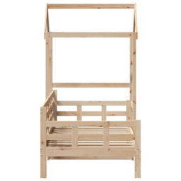 Berkfield Day Bed With Roof Without Mattress 80X200 Cm Solid Wood - thumbnail 7