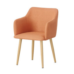 Mof Classic Fabric Tub Chair Wing Back Armchair Sofa Vanity Bedroom Dressing Chair K5 (Orange) - thumbnail 4