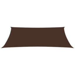 Berkfield Sunshade Sail Oxford Fabric Rectangular 2X5 M Brown - thumbnail 2
