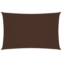 Berkfield Sunshade Sail Oxford Fabric Rectangular 2X5 M Brown - thumbnail 1