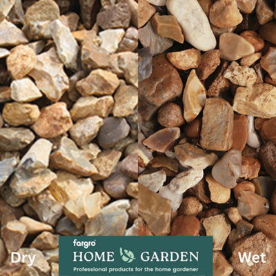 Fargro Home and Garden Fargro™ Home And Garden Coastal Gold Chippings 20mm Decorative Garden Stones 20Kg