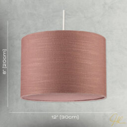 Happy Homewares Mocha Mousse Brown Textured Linen Pendant Lighting Shade With Diffuser - thumbnail 7