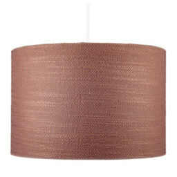 Happy Homewares Mocha Mousse Brown Textured Linen Pendant Lighting Shade With Diffuser - thumbnail 8
