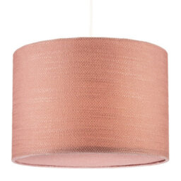 Happy Homewares Mocha Mousse Brown Textured Linen Pendant Lighting Shade With Diffuser - thumbnail 2