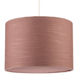 Happy Homewares Mocha Mousse Brown Textured Linen Pendant Lighting Shade With Diffuser - thumbnail 1