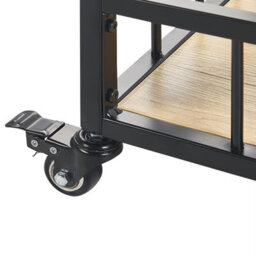 Beliani Kitchen Trolley Hullet Metal Light Brown - thumbnail 6