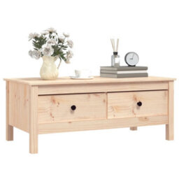 Vidaxl Coffee Table 100X50X40 Cm Solid Wood Pine - thumbnail 4