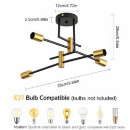 Shopnbits 40W Round Led Ceiling Light Warm White 3000K Flush Mount Ceiling Light For Bedroom Kitchen Hallway - thumbnail 5