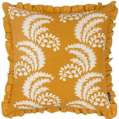 Paoletti Montrose Floral Pleated Polyester Filled Cushion - image 1