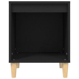 Berkfield Bedside Cabinet Black 40X35X50 Cm Engineered Wood - thumbnail 5