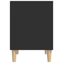 Berkfield Bedside Cabinet Black 40X35X50 Cm Engineered Wood - thumbnail 6