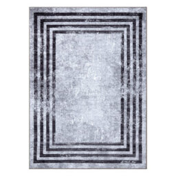 RugsX Miro 51325.805 Washing Carpet Geometric, Lines Anti-Slip - Grey  200X290 Cm - thumbnail 2