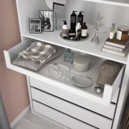 GoodHome Atomia Freestanding White Particle Board Wardrobe, Clothing & Shoes Organiser (H)1875mm (W)1500mm (D)580mm - thumbnail 4