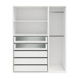GoodHome Atomia Freestanding White Particle Board Wardrobe, Clothing & Shoes Organiser (H)1875mm (W)1500mm (D)580mm - thumbnail 2