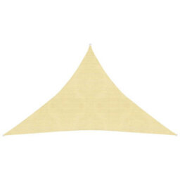 Berkfield Sunshade Sail 160 G/m2 Beige 2.5X2.5X3.5 M Hdpe - thumbnail 1