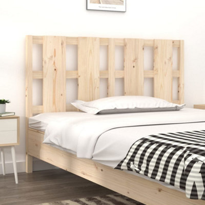 Berkfield Bed Headboard 140.5X4X100 Cm Solid Wood Pine - image 1