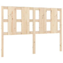 Berkfield Bed Headboard 140.5X4X100 Cm Solid Wood Pine - thumbnail 2
