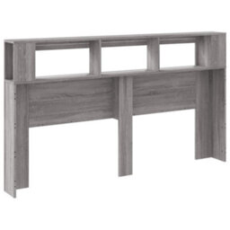 Berkfield Led Headboard Grey Sonoma 180X18.5X103.5 Cm Engineered Wood - thumbnail 8