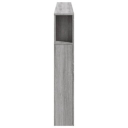 Berkfield Led Headboard Grey Sonoma 180X18.5X103.5 Cm Engineered Wood - thumbnail 7