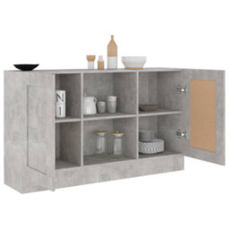 Vidaxl Sideboard Concrete Grey 120X30.5X70 Cm Engineered Wood - thumbnail 4