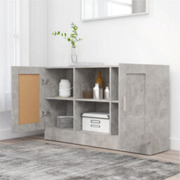 Vidaxl Sideboard Concrete Grey 120X30.5X70 Cm Engineered Wood - thumbnail 3