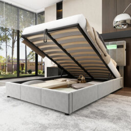 Btm Wooden 3Ft Kids Bed 90X190Cm Pine Mdf Plywood Safety Guardrail Storage Drawers Wheels Roof Shape White Natural Finish - thumbnail 4