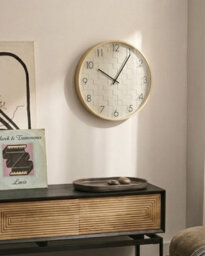 Beliani  Wall Clock Creuse 40 Cm White - thumbnail 2