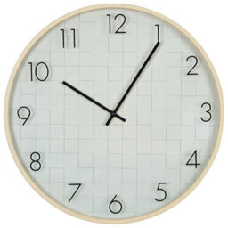Beliani  Wall Clock Creuse 40 Cm White - thumbnail 1