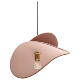 Wyld And Coco Linenlux Pendant Lamp, Brown Linen Shade, 105Cm Drop, Open Bulb Modern Hanging - thumbnail 5