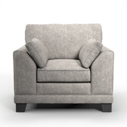 Furnishings For Less UK Hilliard Fullback Fabric Single Seater Armchair Mist - thumbnail 2