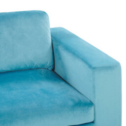 Beliani Sofa 3 Seater Vadstena Velvet Light Blue - thumbnail 8