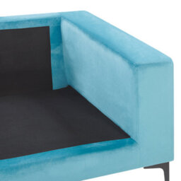Beliani Sofa 3 Seater Vadstena Velvet Light Blue - thumbnail 9