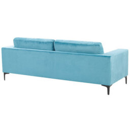 Beliani Sofa 3 Seater Vadstena Velvet Light Blue - thumbnail 6