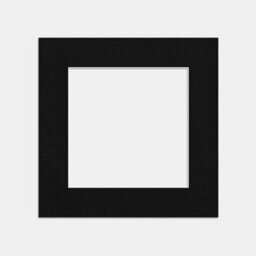 Ak Frames 6X6 Black Picture Mounts To Fit 4X4 Aperture Size - Mount Board Only (No Frame Included) - thumbnail 1