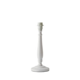 Valuelights Victoria Traditional White Wood Candlestick Table Lamp Base - thumbnail 7