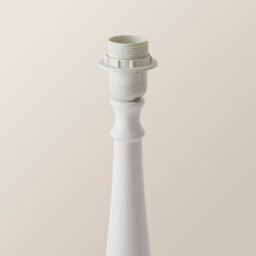 Valuelights Victoria Traditional White Wood Candlestick Table Lamp Base - thumbnail 4