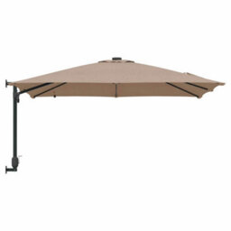 Berkfield Garden Parasol Taupe 248,5 X 247,5 X 119 Cm Fabric - thumbnail 5