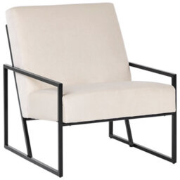 Beliani Armchair Delary Velvet Light Beige - thumbnail 1