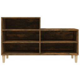 Walplus Shoe Cabinet Smoked Oak 102X36X60 Cm Engineered Wood - thumbnail 5