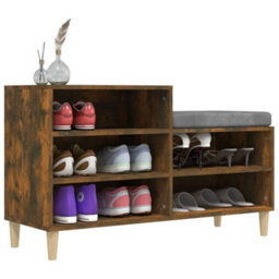 Walplus Shoe Cabinet Smoked Oak 102X36X60 Cm Engineered Wood - thumbnail 4