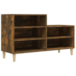 Walplus Shoe Cabinet Smoked Oak 102X36X60 Cm Engineered Wood - thumbnail 2