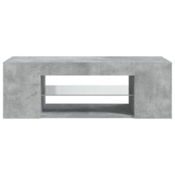 Vidaxl Tv Cabinet With Led Lights Concrete Grey 90X39X30 Cm - thumbnail 8