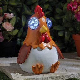 Storm Trading Group 1 X Blinking Solar Cockerel Garden Statue Animated Led Rooster Ornament - thumbnail 2