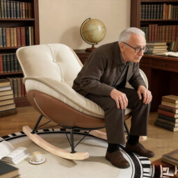 Coffee Rocking Chair, Recliner Sofa For Living Room And Balcony - thumbnail 5