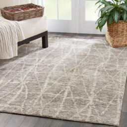 Light Brown Luxurious Modern Wool Easy To Clean Abstract Geometric Handmade Dining Room Bedroom And Living Room Rug -236Cm X 297Cm - thumbnail 3
