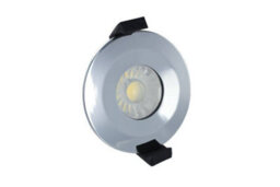 Luminosa Lighting Luminosa Led Low Profile Ip65 Fire Rated Downlight Recessed Spotlight 6W 3000K 430Lm Dimmable Polish Chrome Ip65 - thumbnail 3
